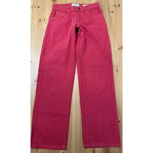 Cotton On Women Straight Leg Jeans Red